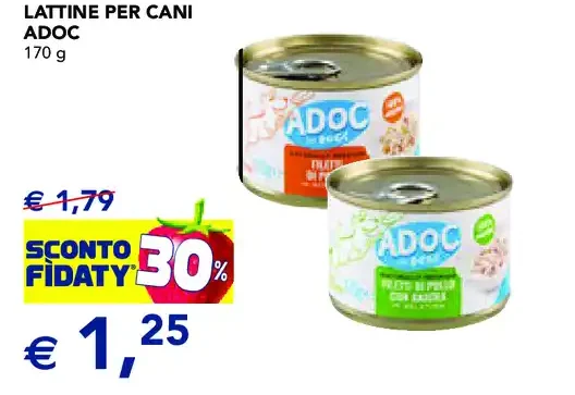Lattine per cani Adoc