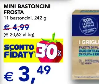 Mini bastoncini Frosta