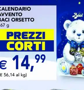 Calendario avvento Baci Orsetto