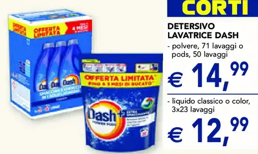 Detersivo lavatrice Dash polvere