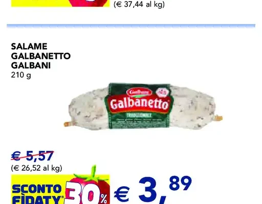 Salame Galbanetto Galbani