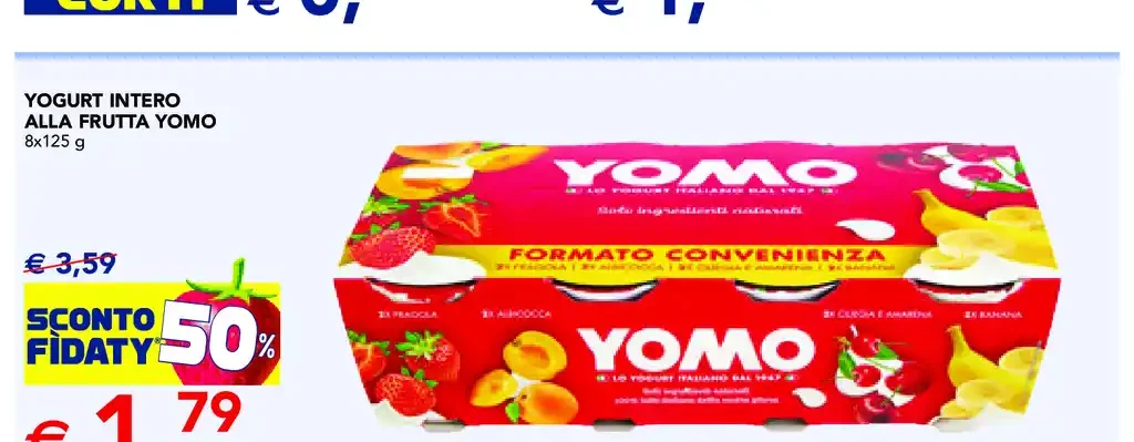 Yogurt intero alla frutta Yomo