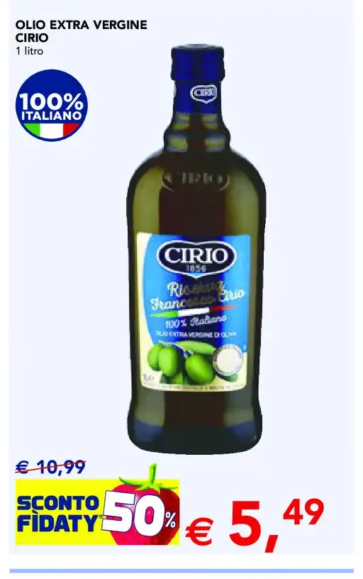 Olio extra vergine di oliva Cirio