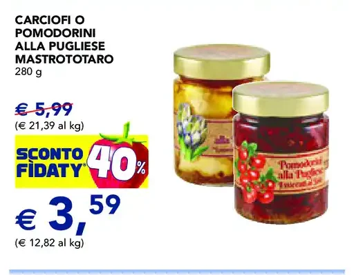 Carciofi pomodorini alla pugliese Mastro Toratoio