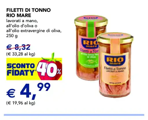 Filetti di tonno Rio Mare