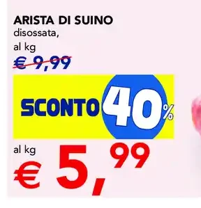 Arista di suino disossata