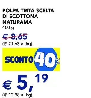 Polpa trita scelta di Scottona Naturama