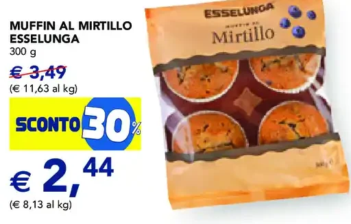 Muffin al mirtillo Esselunga