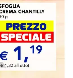 Sfoglia crema chantilly