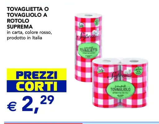 Tovaglietta o tovagliolo a rotolo Suprema