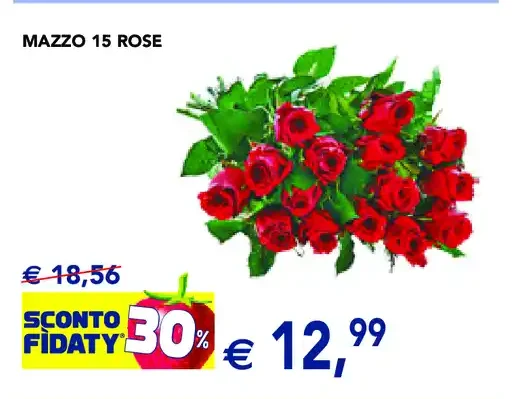 Mazzo 15 rose