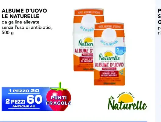 Albume d'uovo Le Naturelle