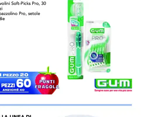 GUM Soft-Picks Pro o spazzolino Pro