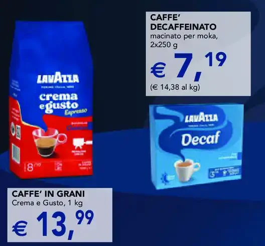 Caffè decaffeinato Lavazza