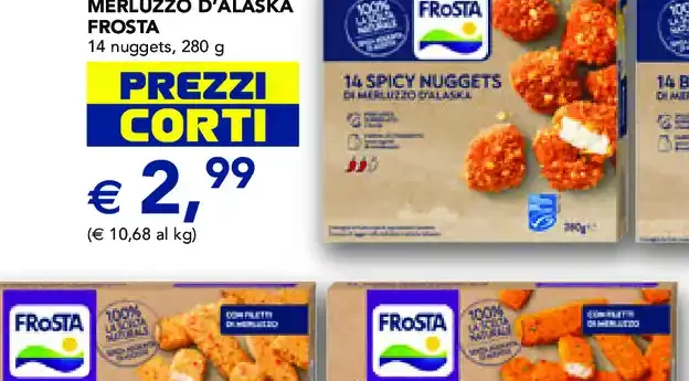 Nuggets spicy merluzzo d’Alaska Frosta