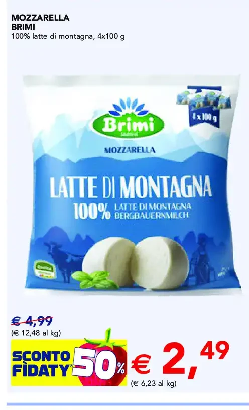 Mozzarella Brimi latte di montagna