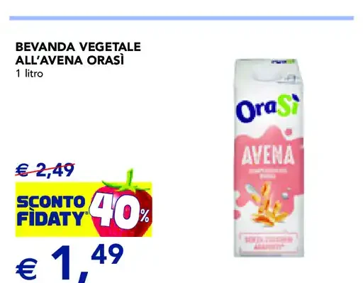 Bevanda vegetale all'avena OraSì