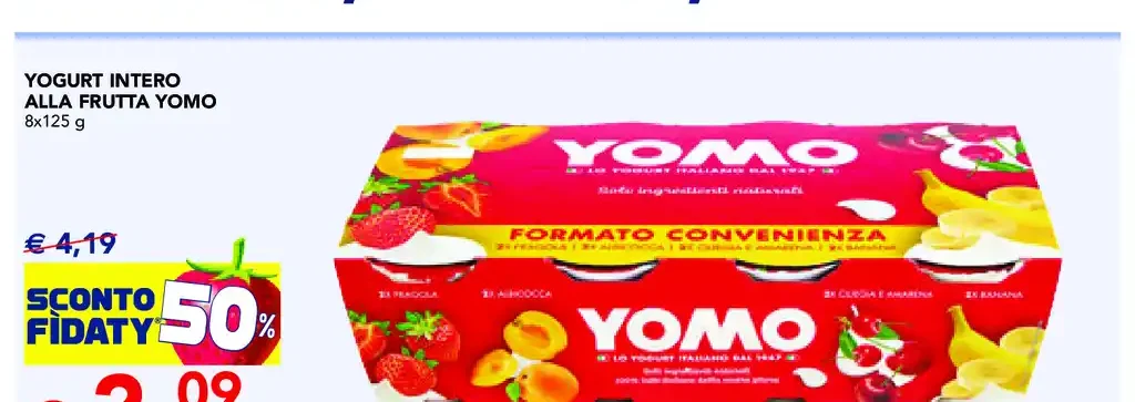 Yogurt intero alla frutta Yomo
