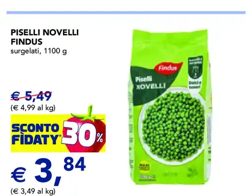 Piselli Novelli Findus