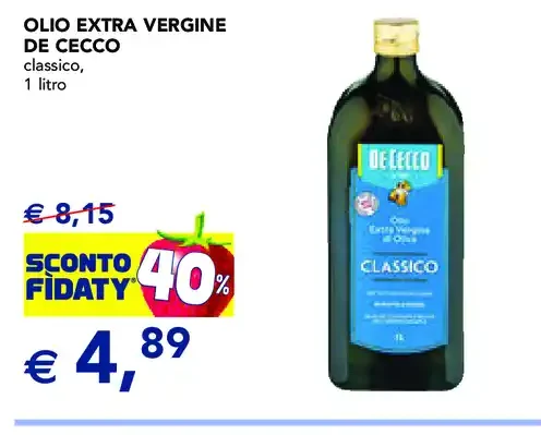 Olio extra vergine di oliva De Cecco Classico