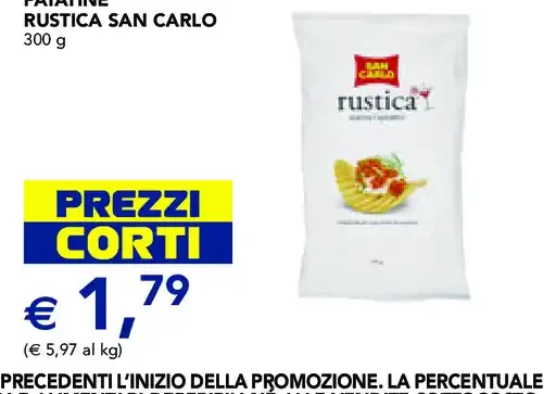 Patatine Rustica San Carlo