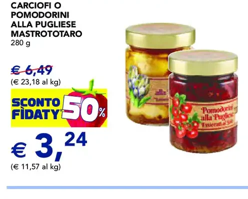 Carciofi o pomodorini alla pugliese Mastrototaro