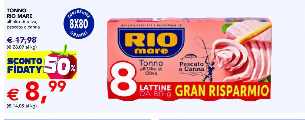 Tonno Rio Mare all'olio di oliva