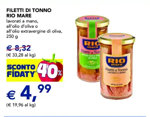 Filetti di tonno Rio Mare