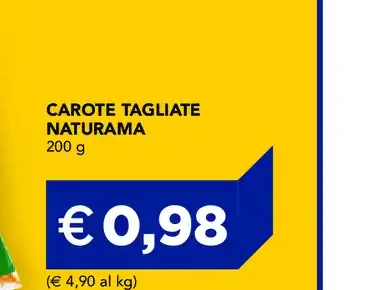 Carote tagliate Naturama