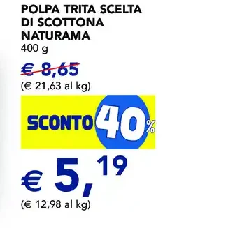 Polpa trita scelta di Scottona Naturama