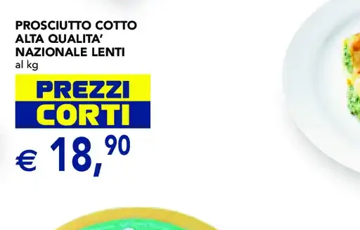 Prosciutto cotto alta qualità nazionale Lenti
