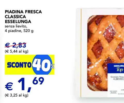 Piadina fresca classica Esselunga
