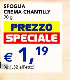 Sfoglia crema chantilly