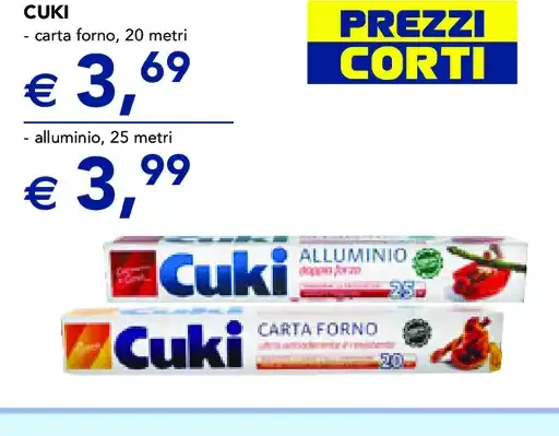 Cuki carta forno o alluminio