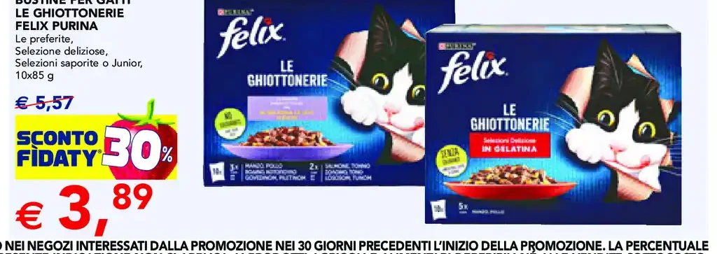 Bustine per gatti Felix Le Ghiottonerie