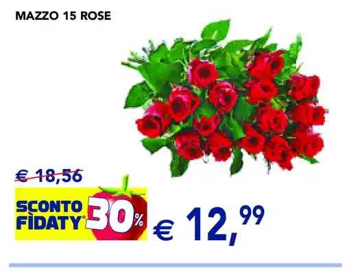 Mazzo 15 rose