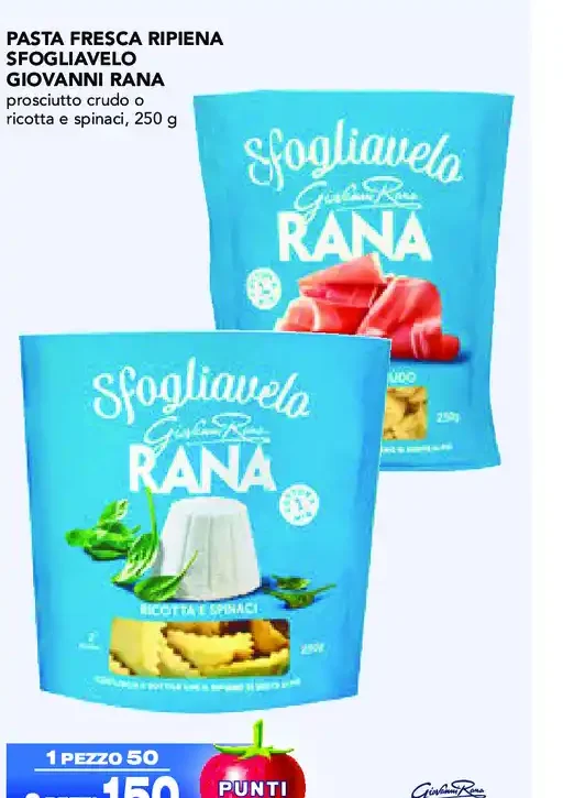 Pasta fresca ripiena Sfogliavelo Giovanni Rana