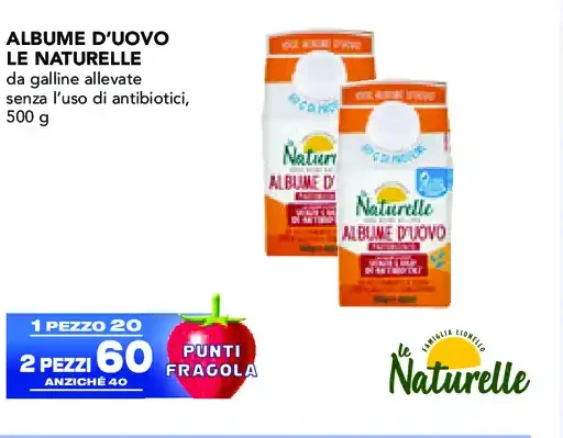Albume d'uovo Le Naturelle