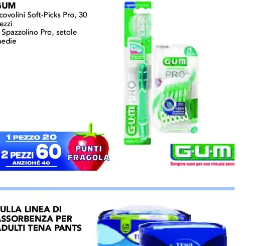 GUM Soft-Picks Pro o spazzolino Pro