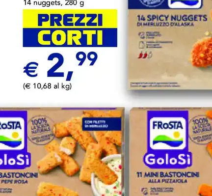 Nuggets spicy merluzzo d'Alaska Frosta