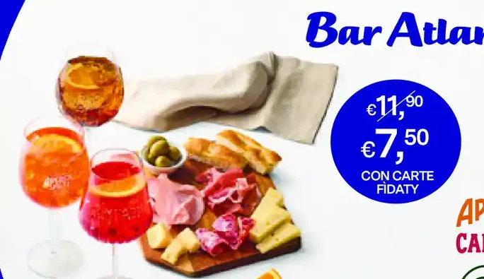 Aperitivo con stuzzichini Bar Atlantic