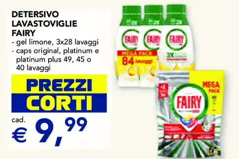 Detersivo lavastoviglie Fairy