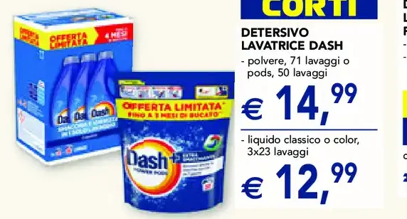 Detersivo lavatrice Dash