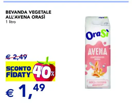 Bevanda vegetale all'avena OraSì