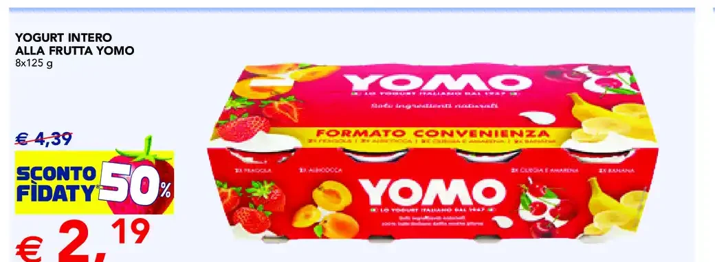 Yogurt intero alla frutta Yomo