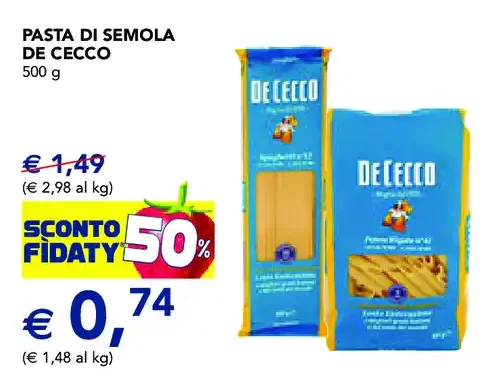 Pasta di semola De Cecco