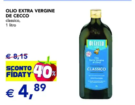 Olio extra vergine di oliva De Cecco