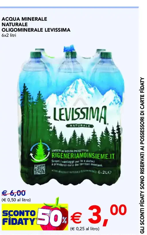 Acqua minerale Levissima