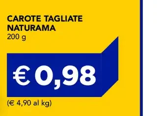 Carote tagliate Naturama