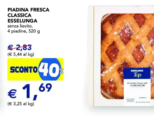Piadina fresca classica Esselunga